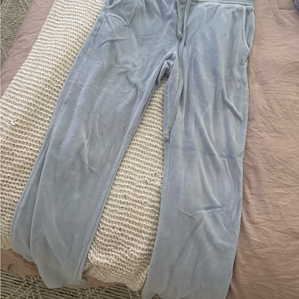 Aerie Light Blue Flare Pants